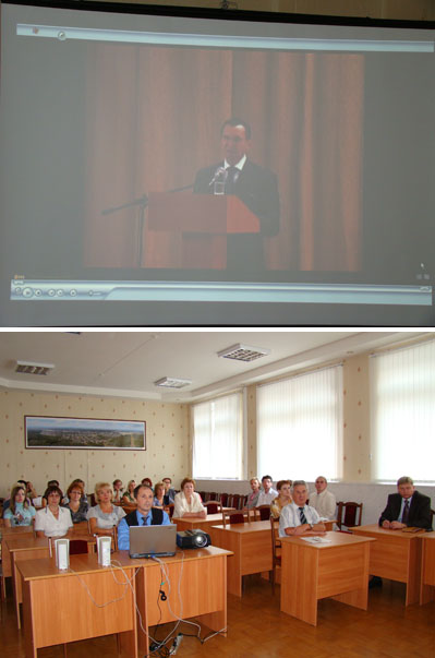 11:40 Глава администрации города Шумерля А.А. Зименков: «Конференция даст толчок к новому видению и решению проблем, стоящих как перед высшей школой, так и общеобразовательной»